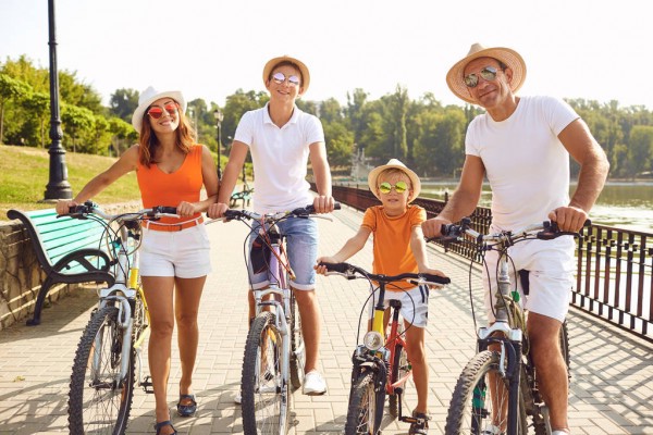 Семейный отдых на велосипедах